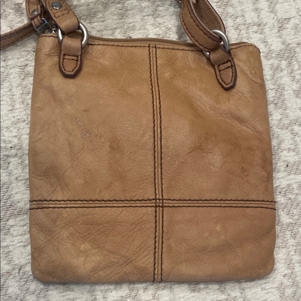 Fossil Brown And Multicolor Patchwork Crossbody B… - image 8